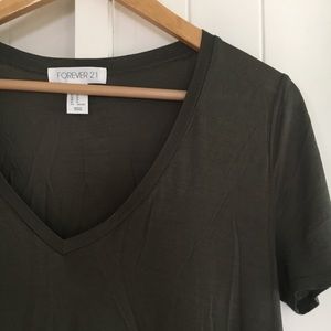 Olive tunic tee